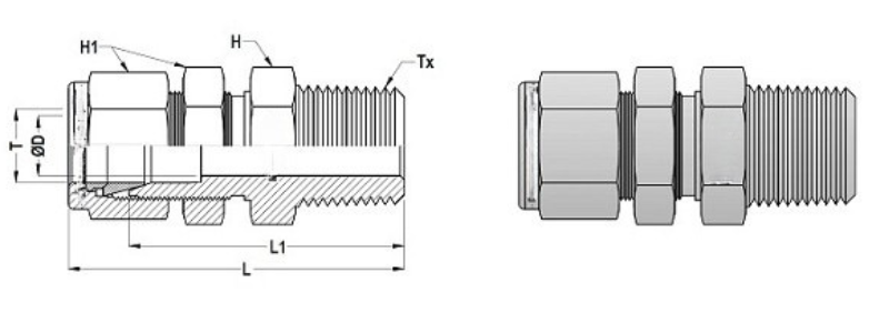 Male Connector Dimensions